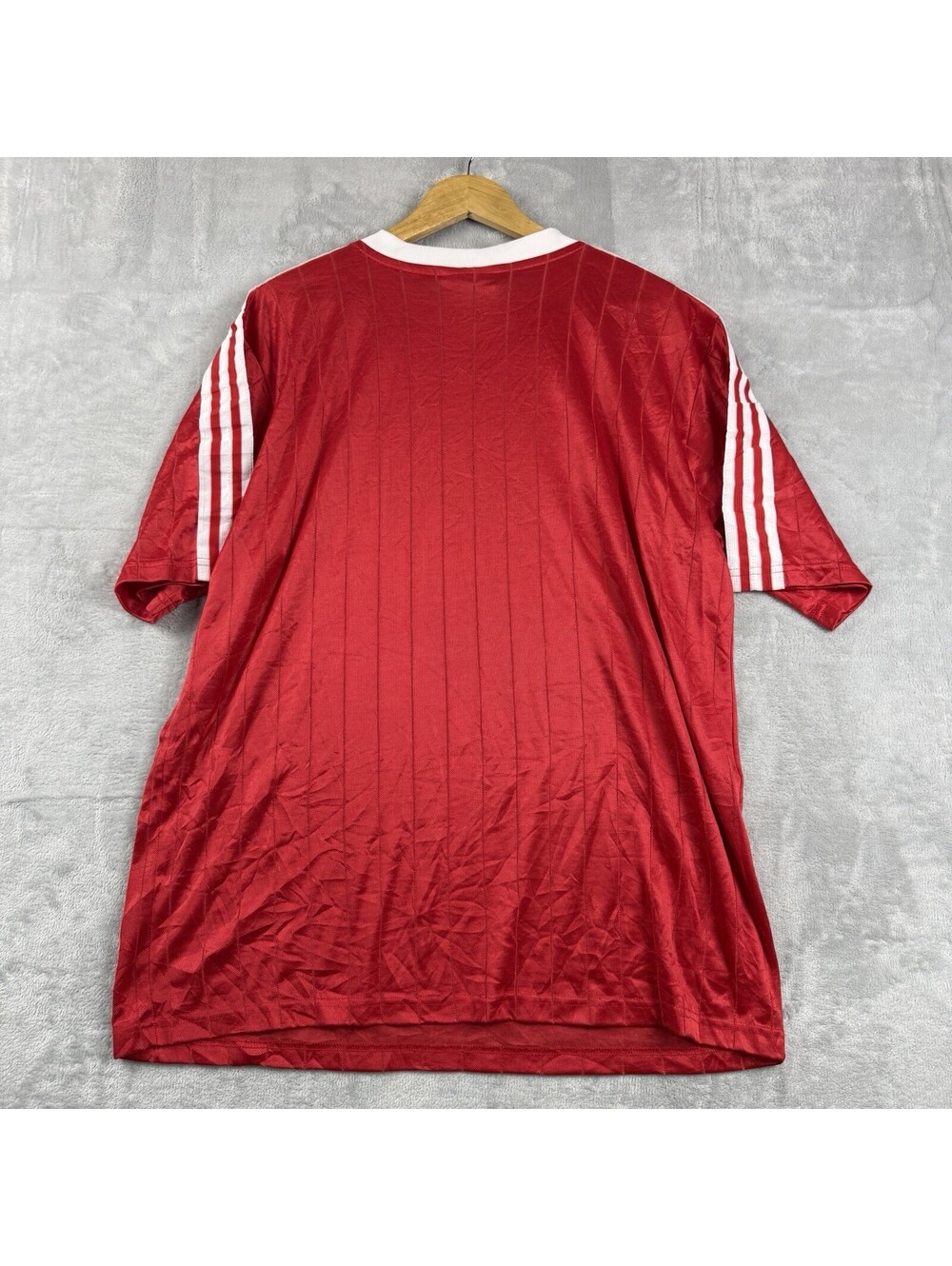 Vintage Adidas Originals Men’s XL Red White Trefoil Soccer Jersey Shirt USA Made - Picture 2 of 8
